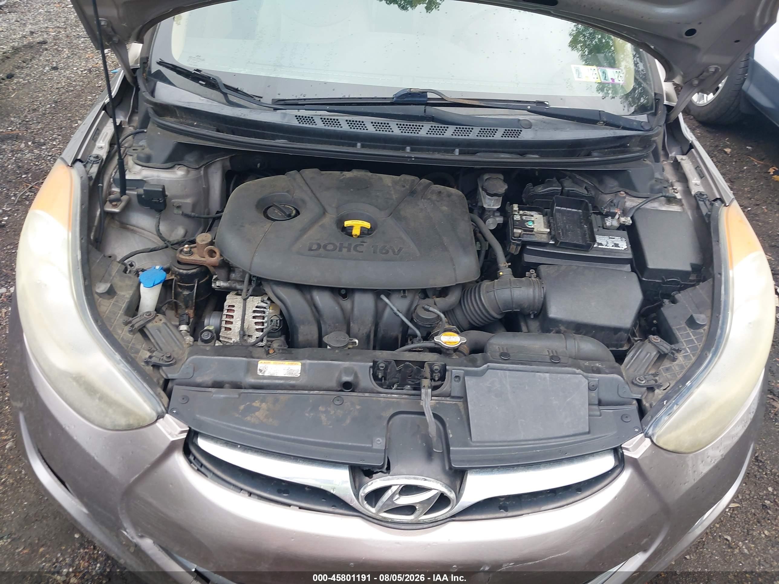 2012 Hyundai Elantra Gls Champagne vin: 5NPDH4AE0CH141234
