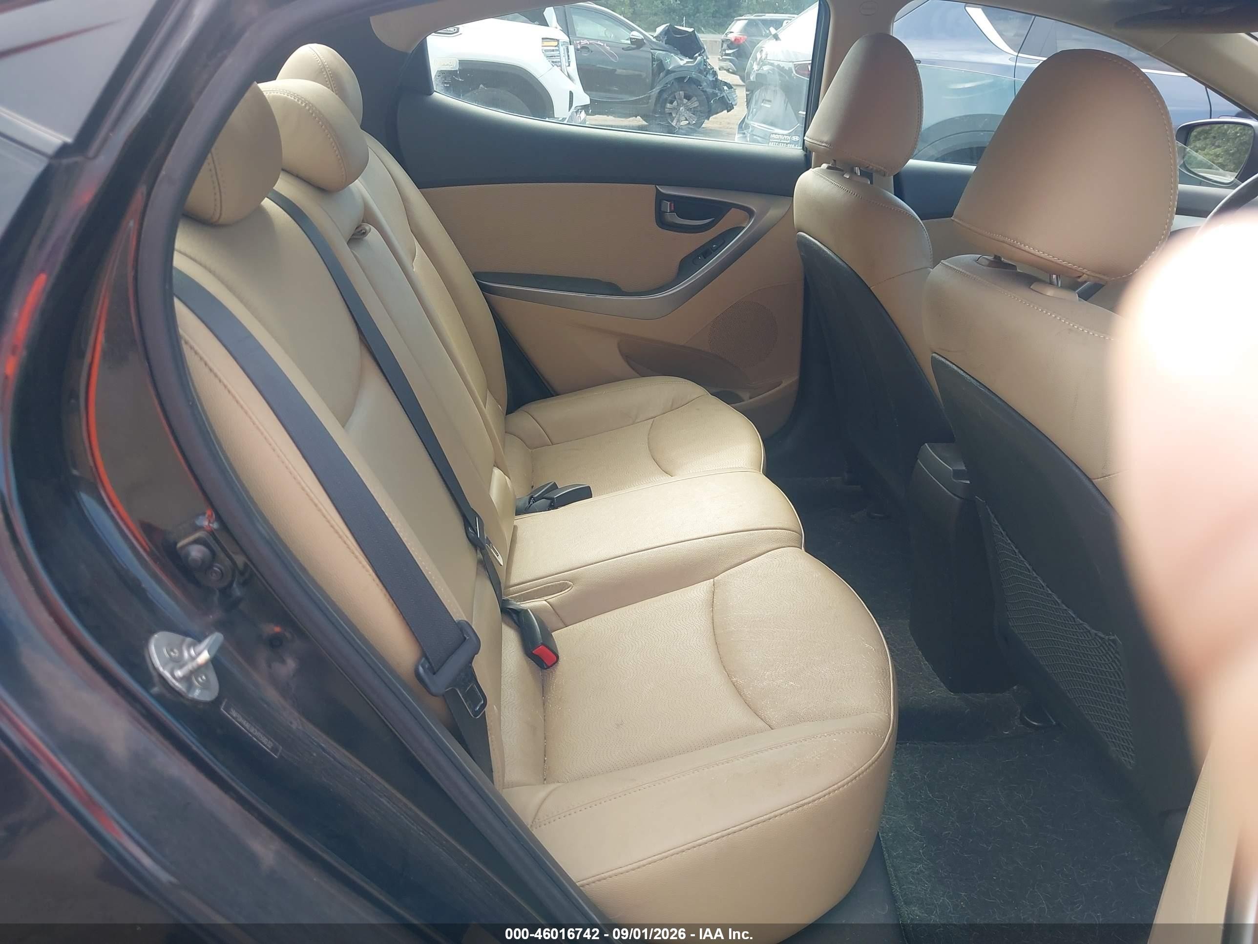 2012 Hyundai Elantra Limited Черный vin: 5NPDH4AE0CH150032