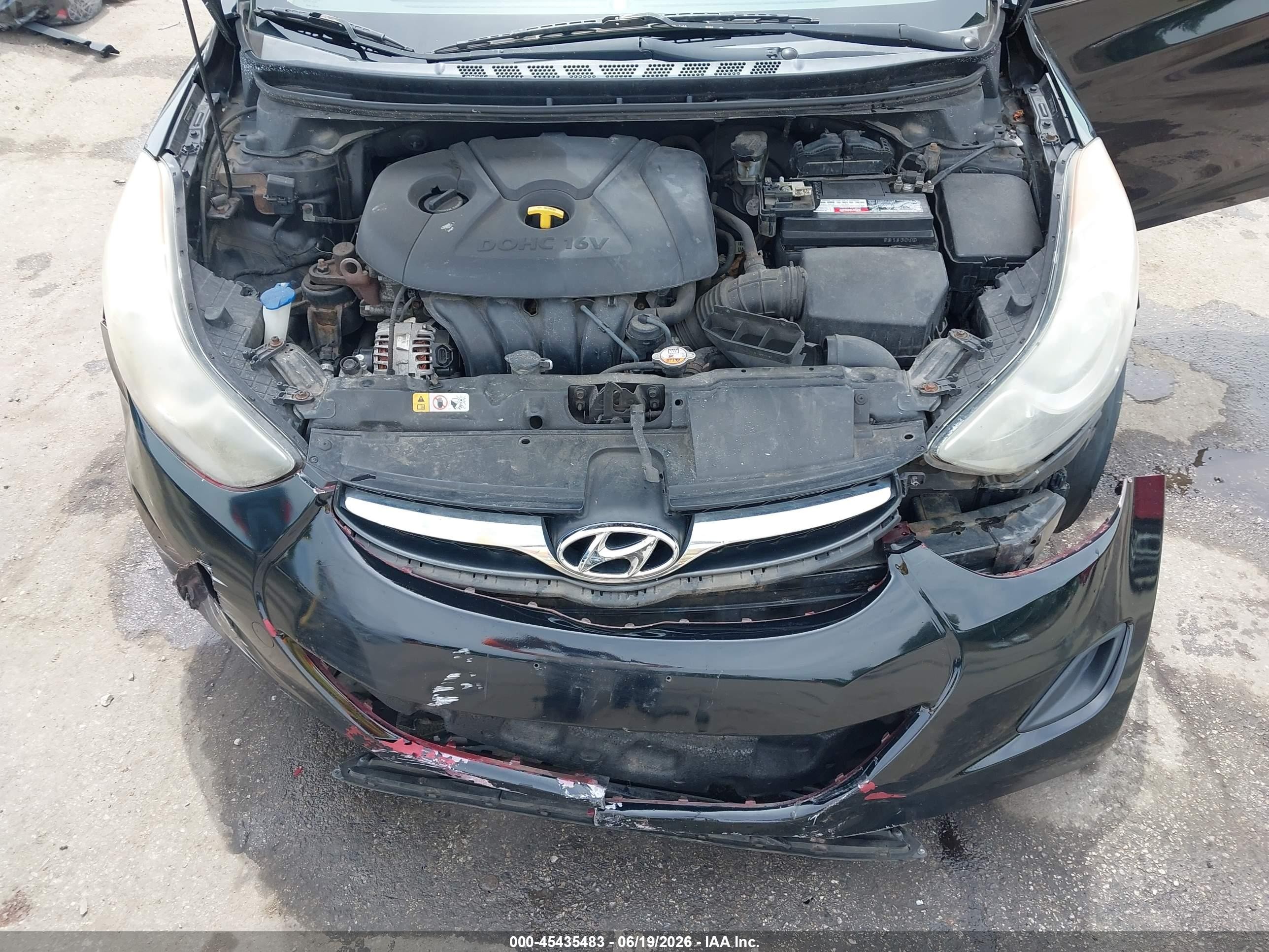 2013 Hyundai Elantra Gls Black vin: 5NPDH4AE0DH155961
