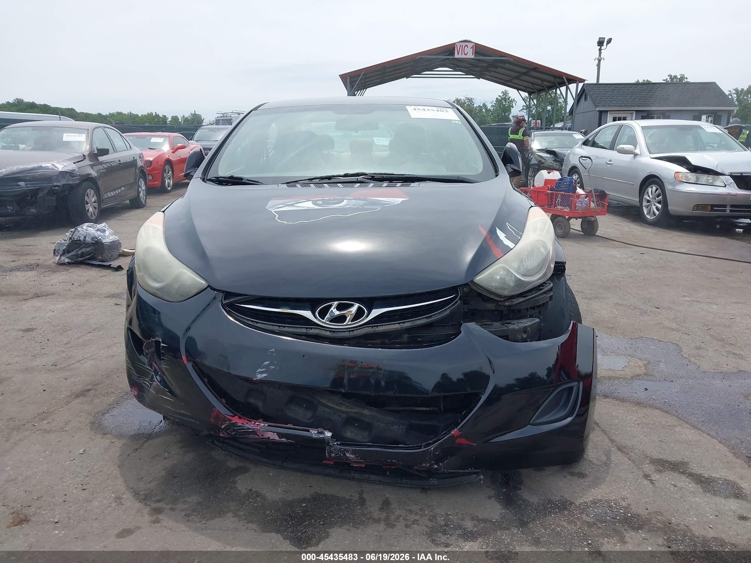 2013 Hyundai Elantra Gls Black vin: 5NPDH4AE0DH155961