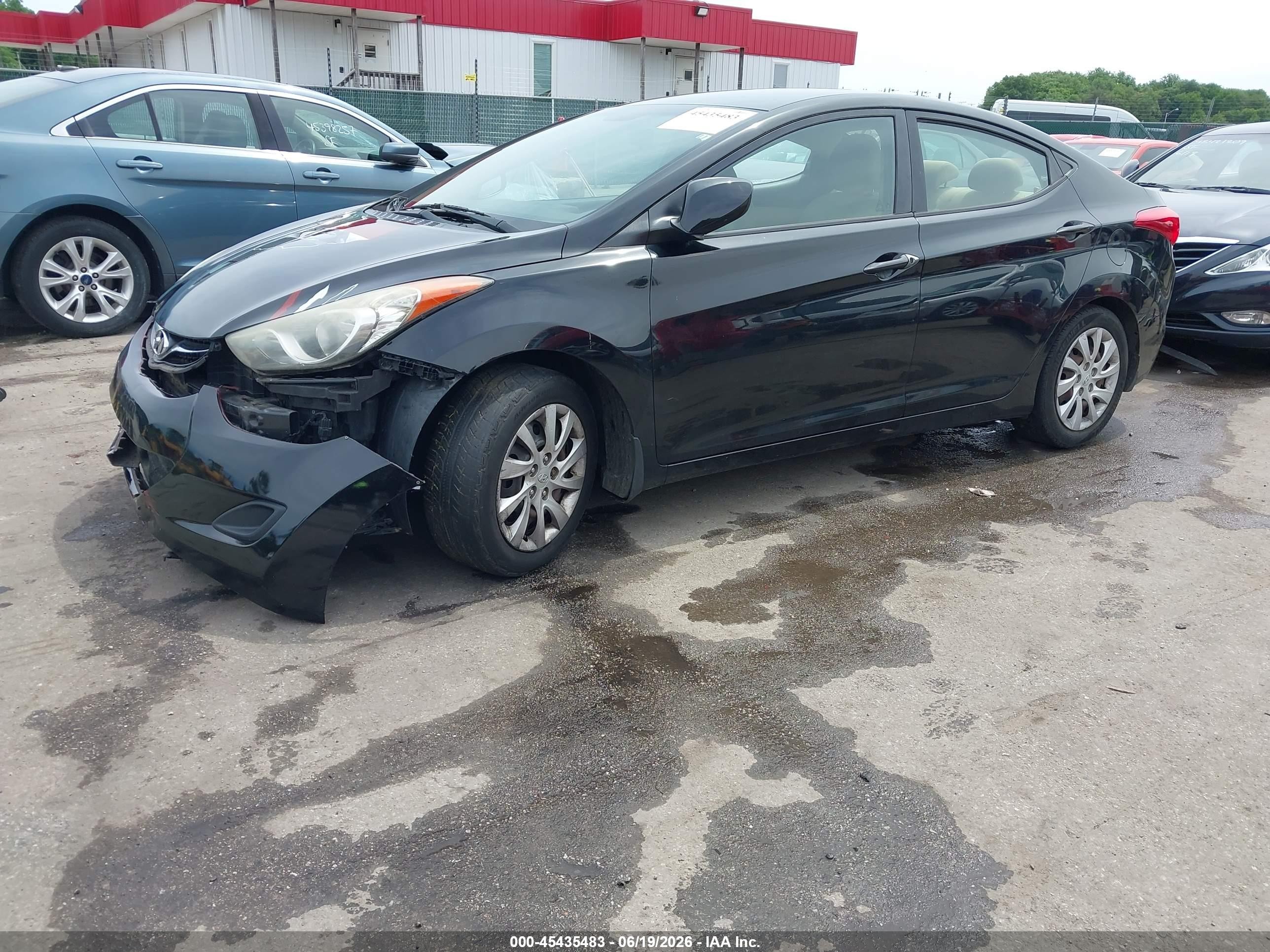 2013 Hyundai Elantra Gls Black vin: 5NPDH4AE0DH155961