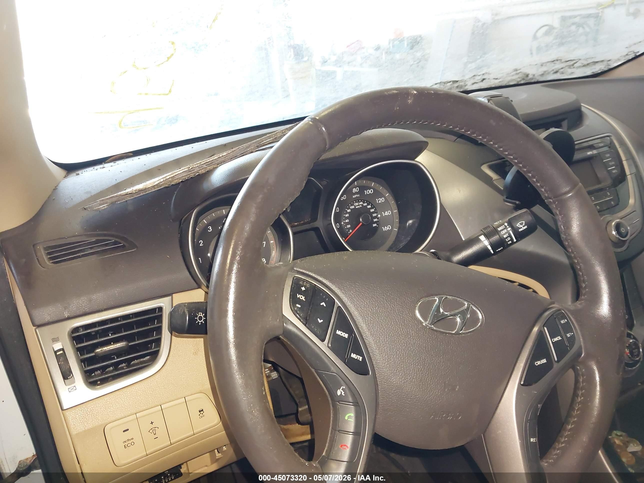 2013 Hyundai Elantra Limited White vin: 5NPDH4AE0DH167883