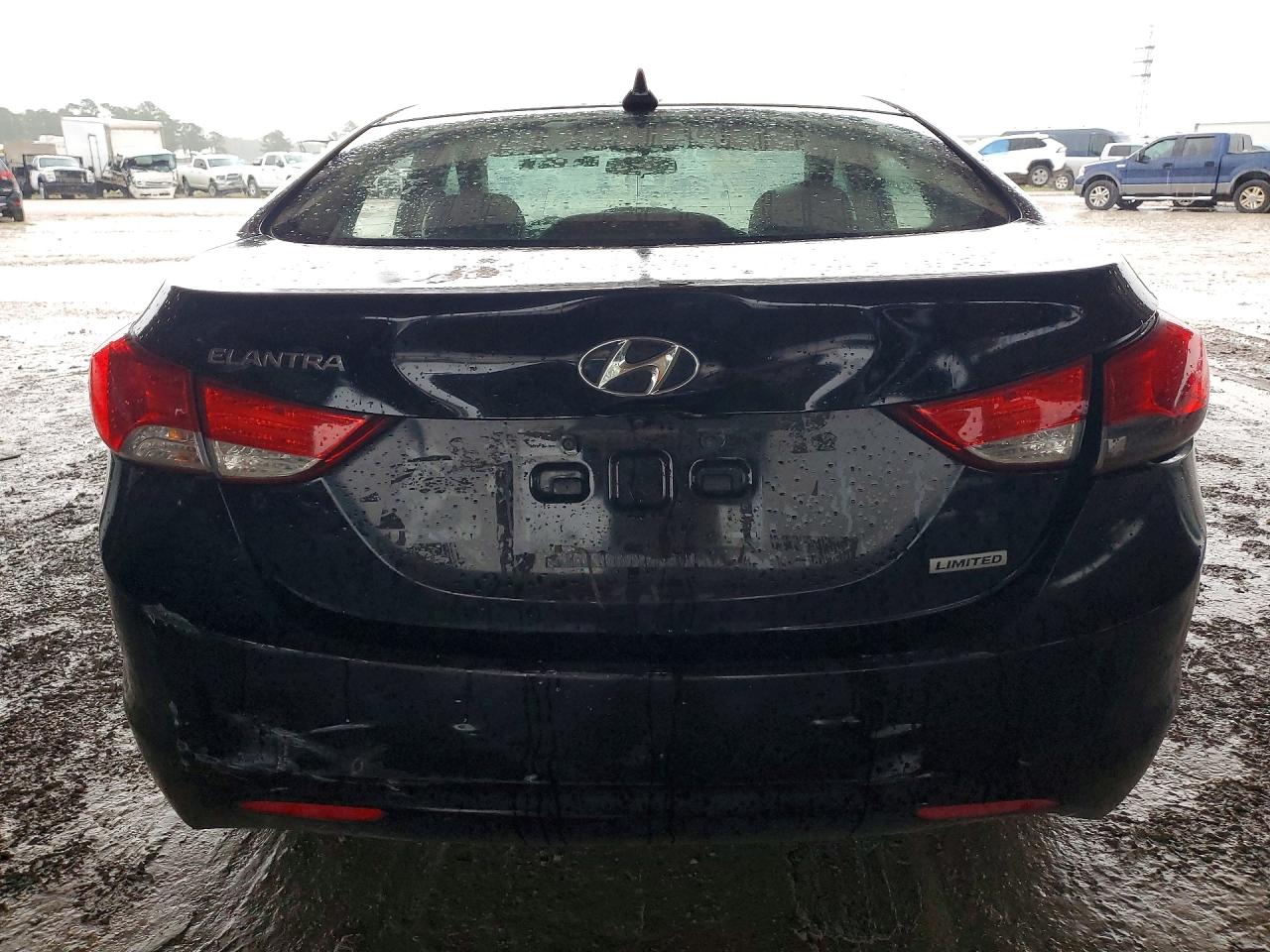 2013 Hyundai Elantra Limited Black vin: 5NPDH4AE0DH185915