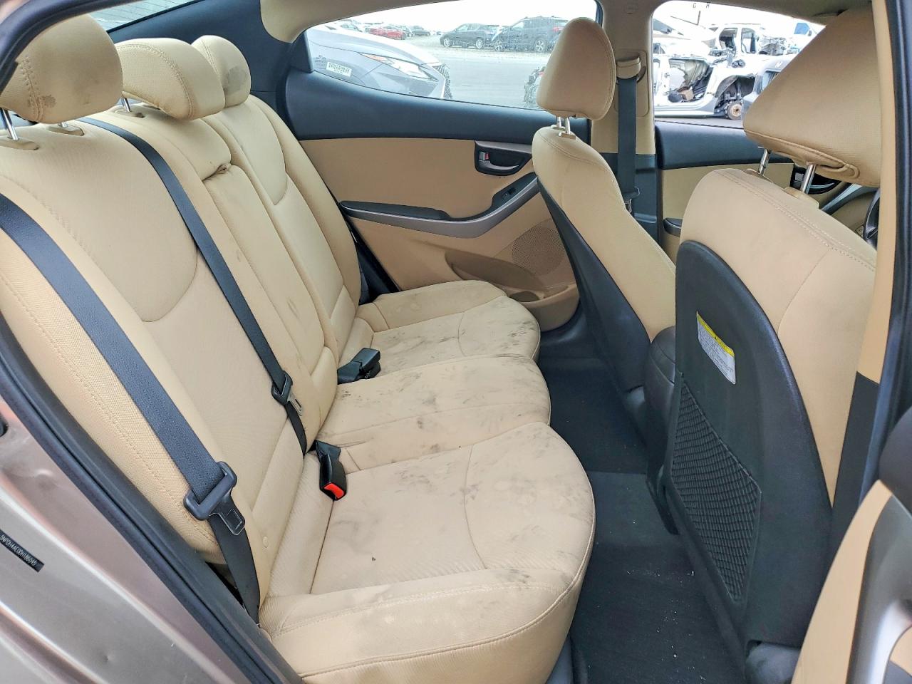 2013 Hyundai Elantra Gls Beige vin: 5NPDH4AE0DH186045