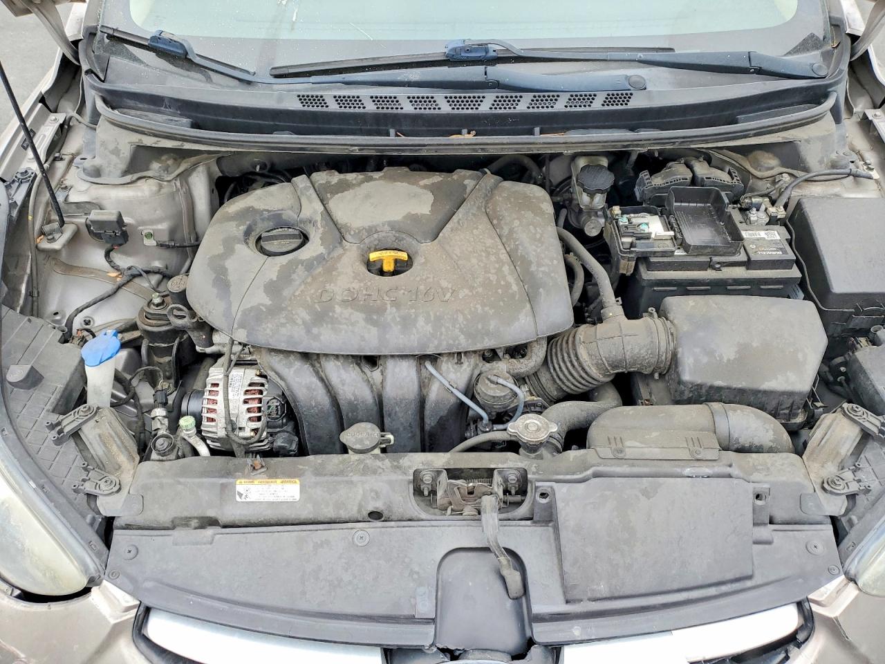 2013 Hyundai Elantra Gls Beige vin: 5NPDH4AE0DH186045