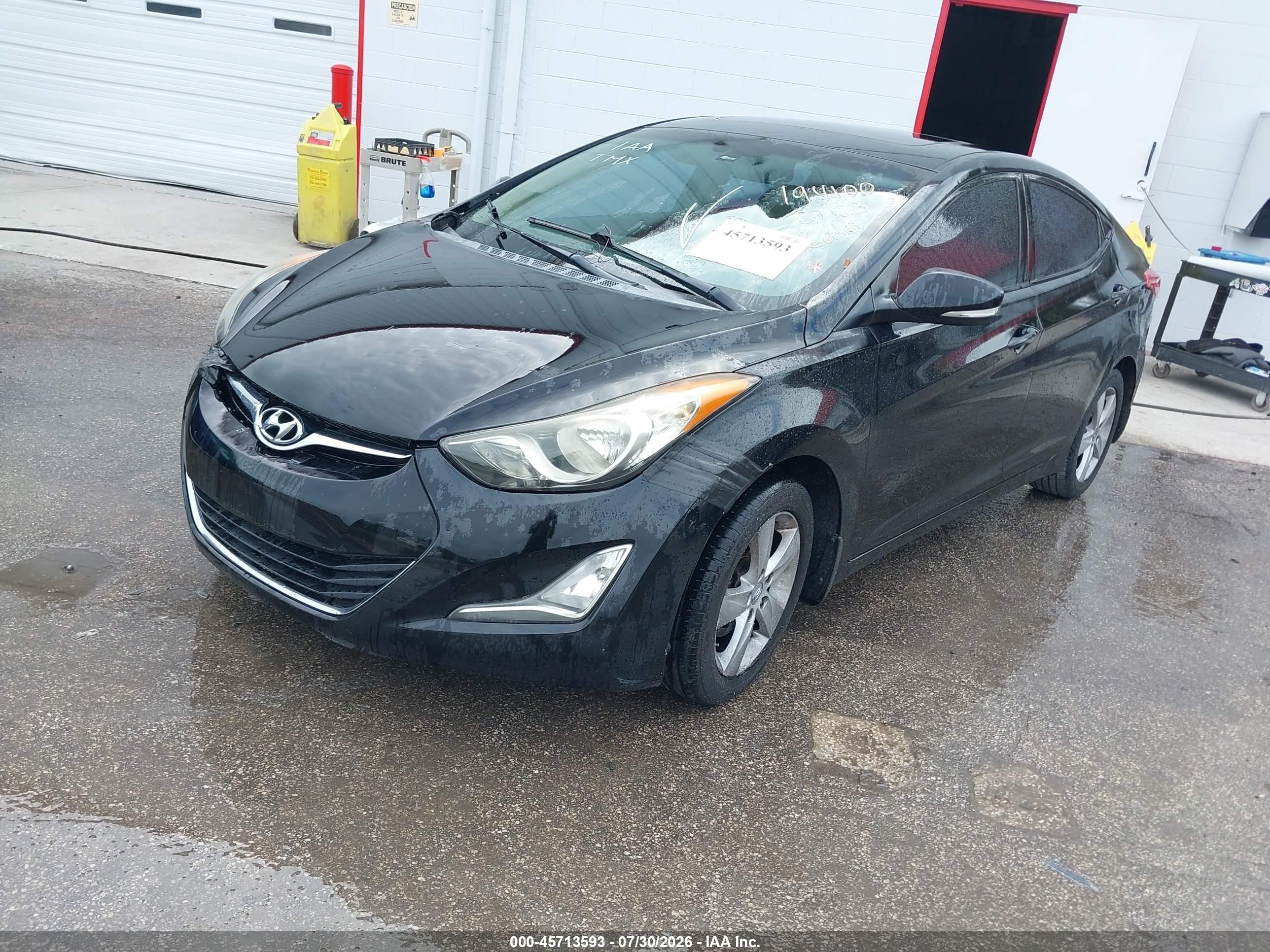 2013 Hyundai Elantra Limited Черный vin: 5NPDH4AE0DH194100