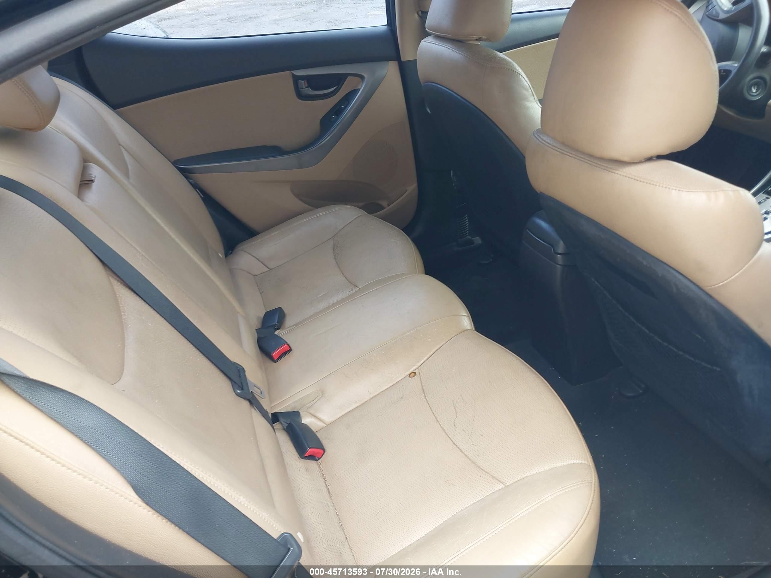 2013 Hyundai Elantra Limited Черный vin: 5NPDH4AE0DH194100