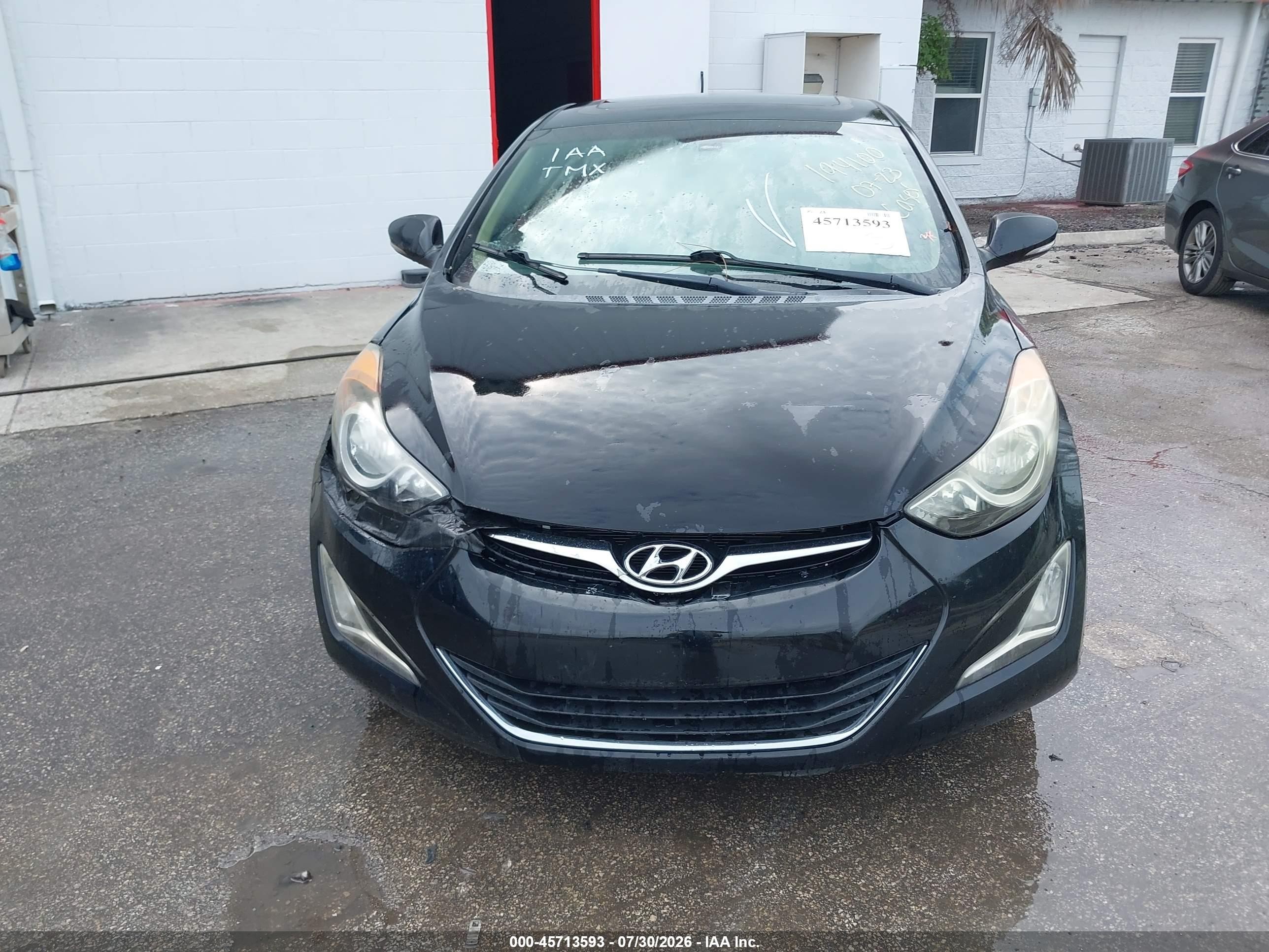 2013 Hyundai Elantra Limited Черный vin: 5NPDH4AE0DH194100