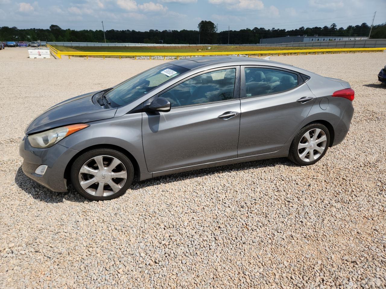 2013 Hyundai Elantra Limited Gray vin: 5NPDH4AE0DH196364