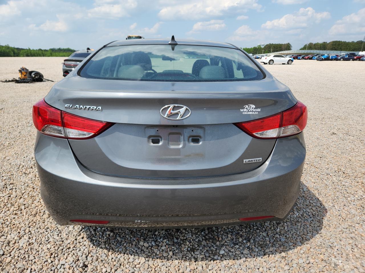 2013 Hyundai Elantra Limited Gray vin: 5NPDH4AE0DH196364
