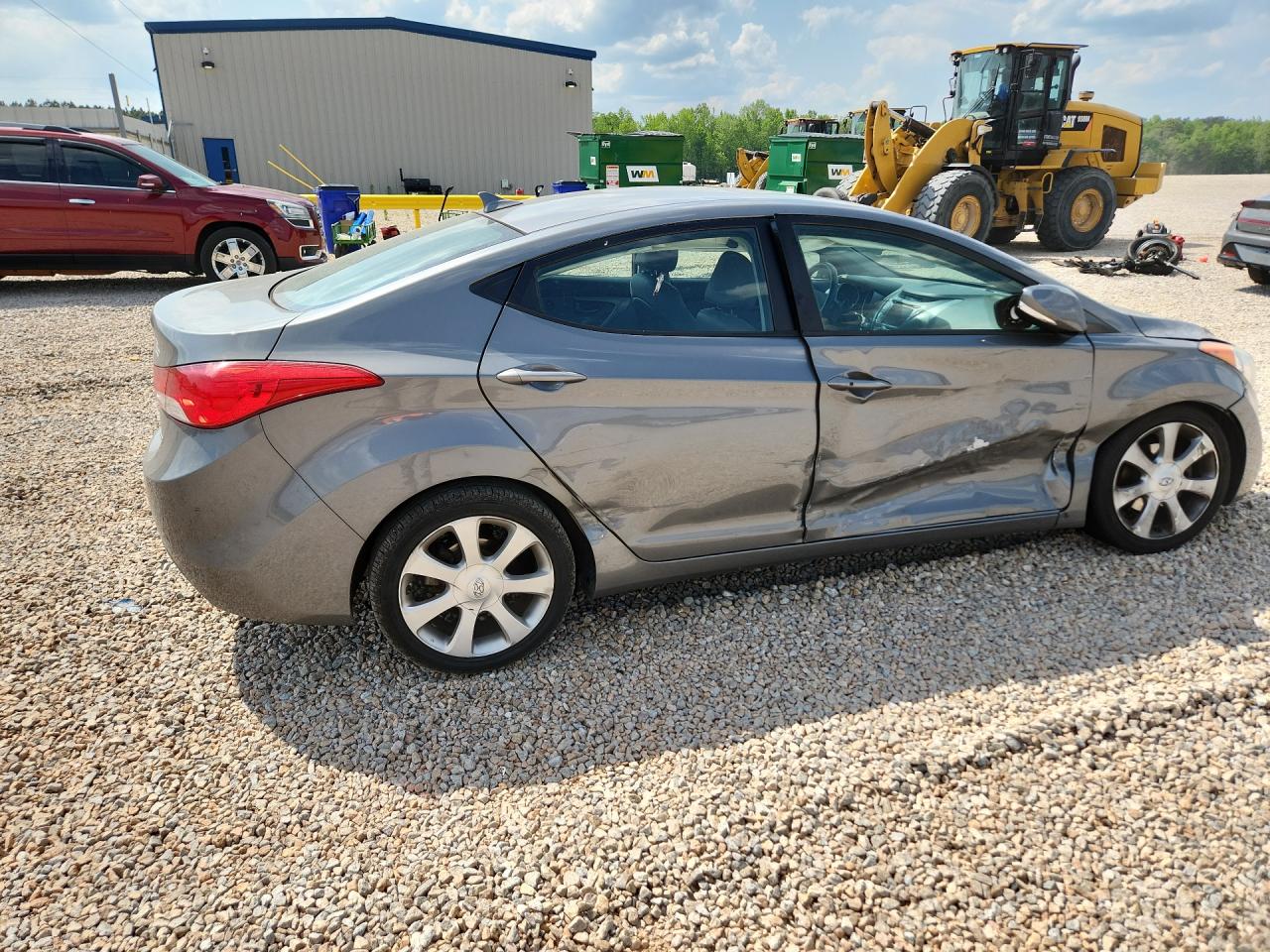 2013 Hyundai Elantra Limited Gray vin: 5NPDH4AE0DH196364