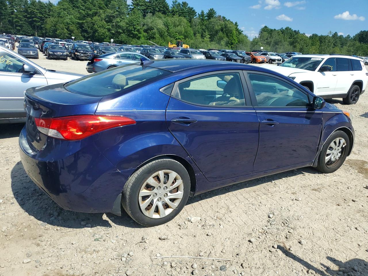 2013 Hyundai Elantra Gls Blue vin: 5NPDH4AE0DH203913