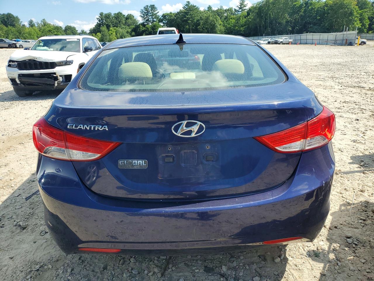 2013 Hyundai Elantra Gls Blue vin: 5NPDH4AE0DH203913