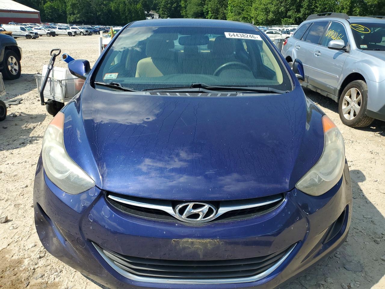 2013 Hyundai Elantra Gls Blue vin: 5NPDH4AE0DH203913