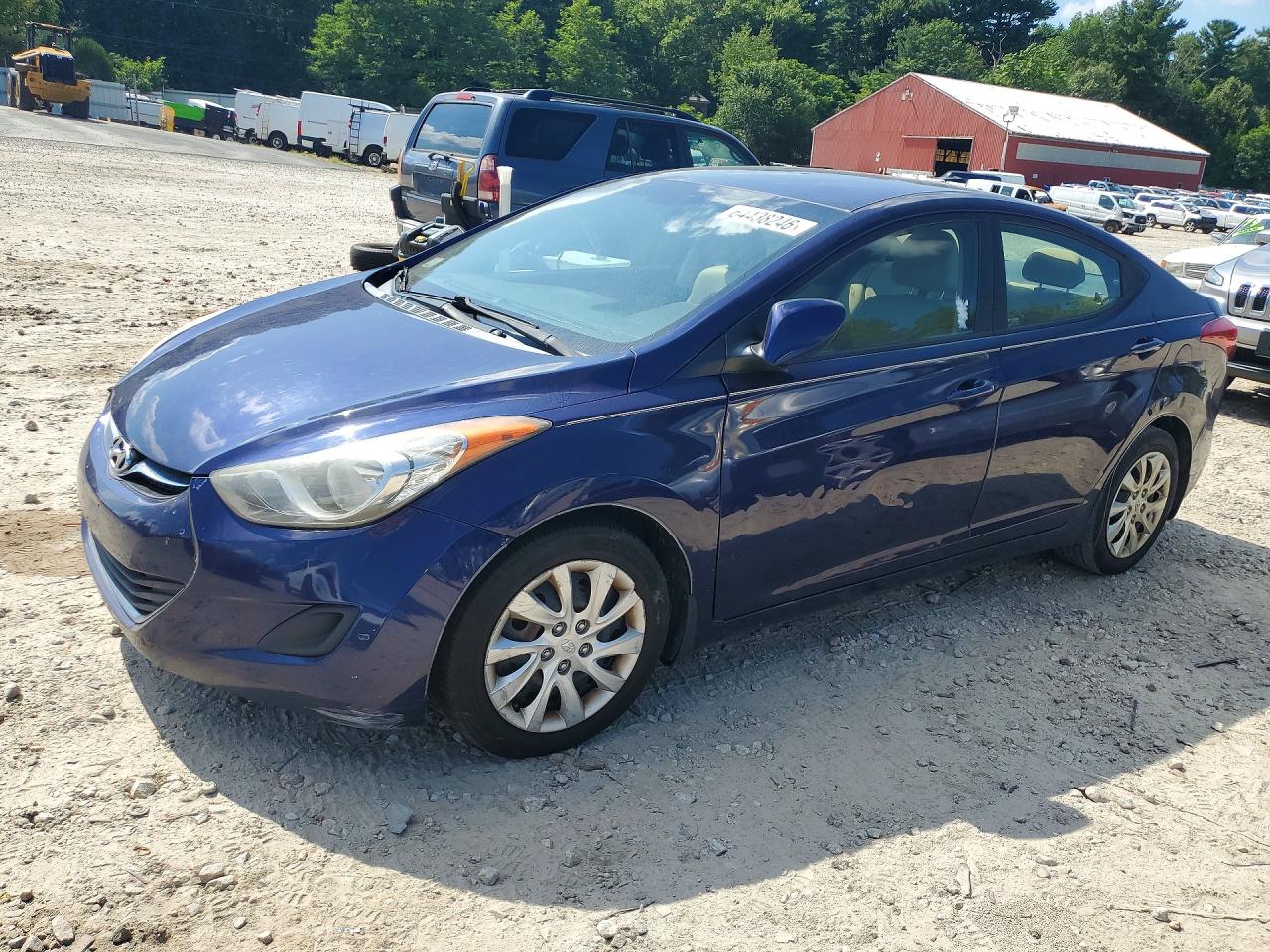 2013 Hyundai Elantra Gls Blue vin: 5NPDH4AE0DH203913
