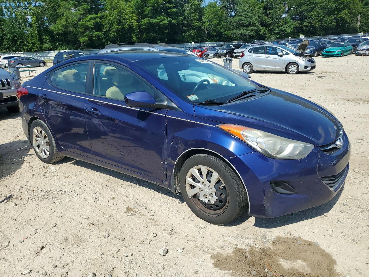 2013 Hyundai Elantra Gls Blue vin: 5NPDH4AE0DH203913