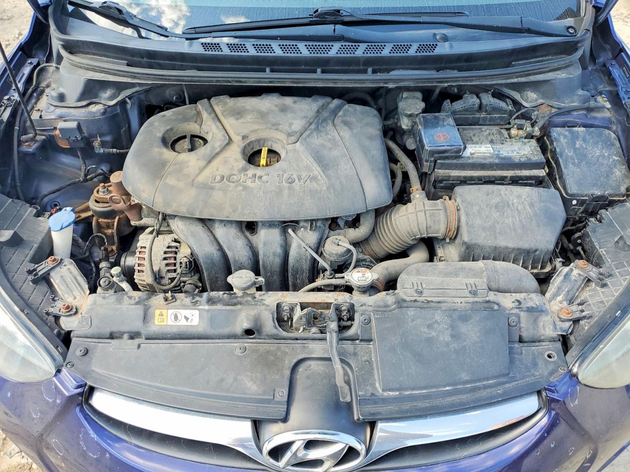 2013 Hyundai Elantra Gls Blue vin: 5NPDH4AE0DH203913