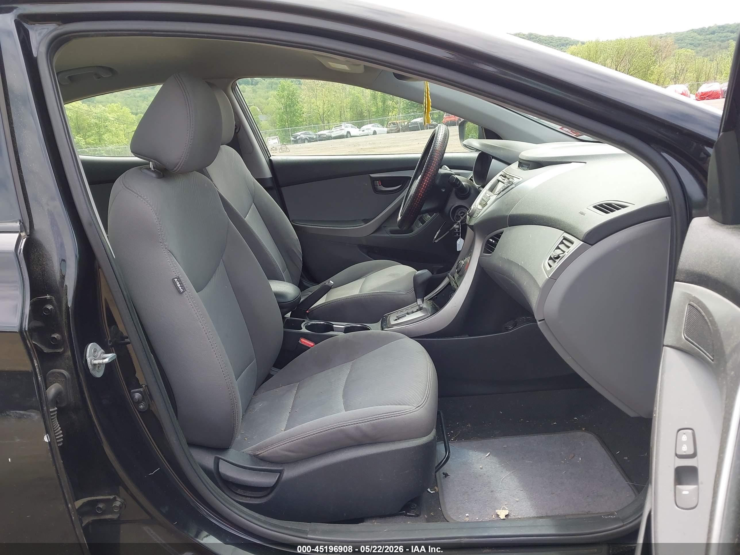 2013 Hyundai Elantra Gls Black vin: 5NPDH4AE0DH205676
