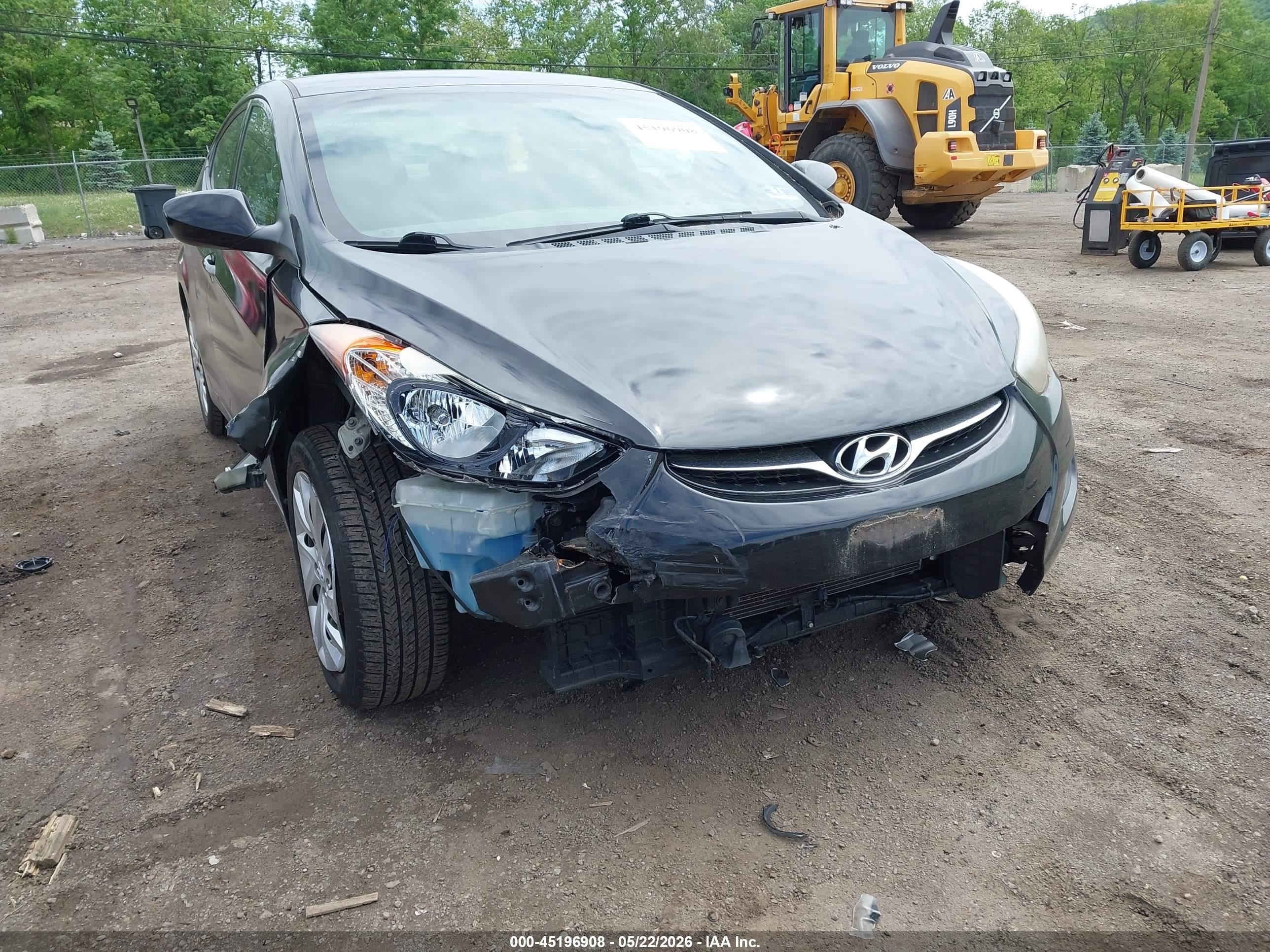 2013 Hyundai Elantra Gls Black vin: 5NPDH4AE0DH205676