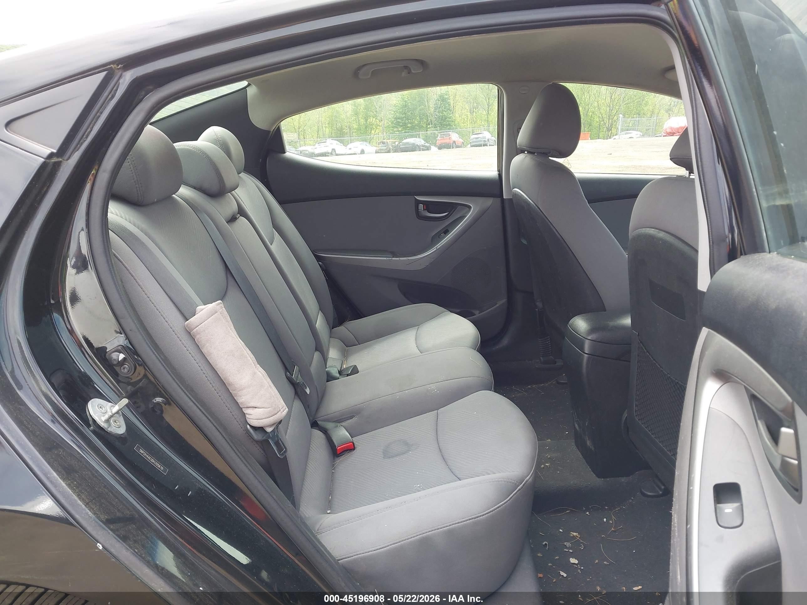 2013 Hyundai Elantra Gls Black vin: 5NPDH4AE0DH205676