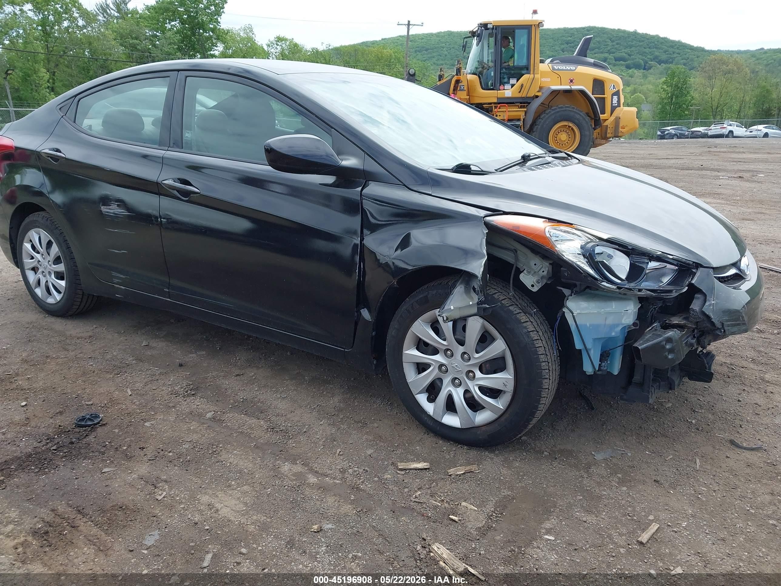2013 Hyundai Elantra Gls Black vin: 5NPDH4AE0DH205676