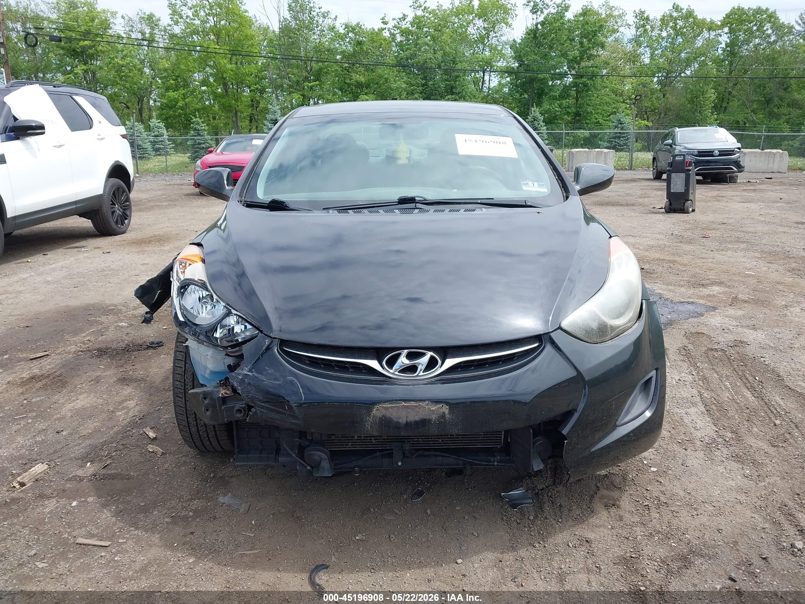 2013 Hyundai Elantra Gls Black vin: 5NPDH4AE0DH205676