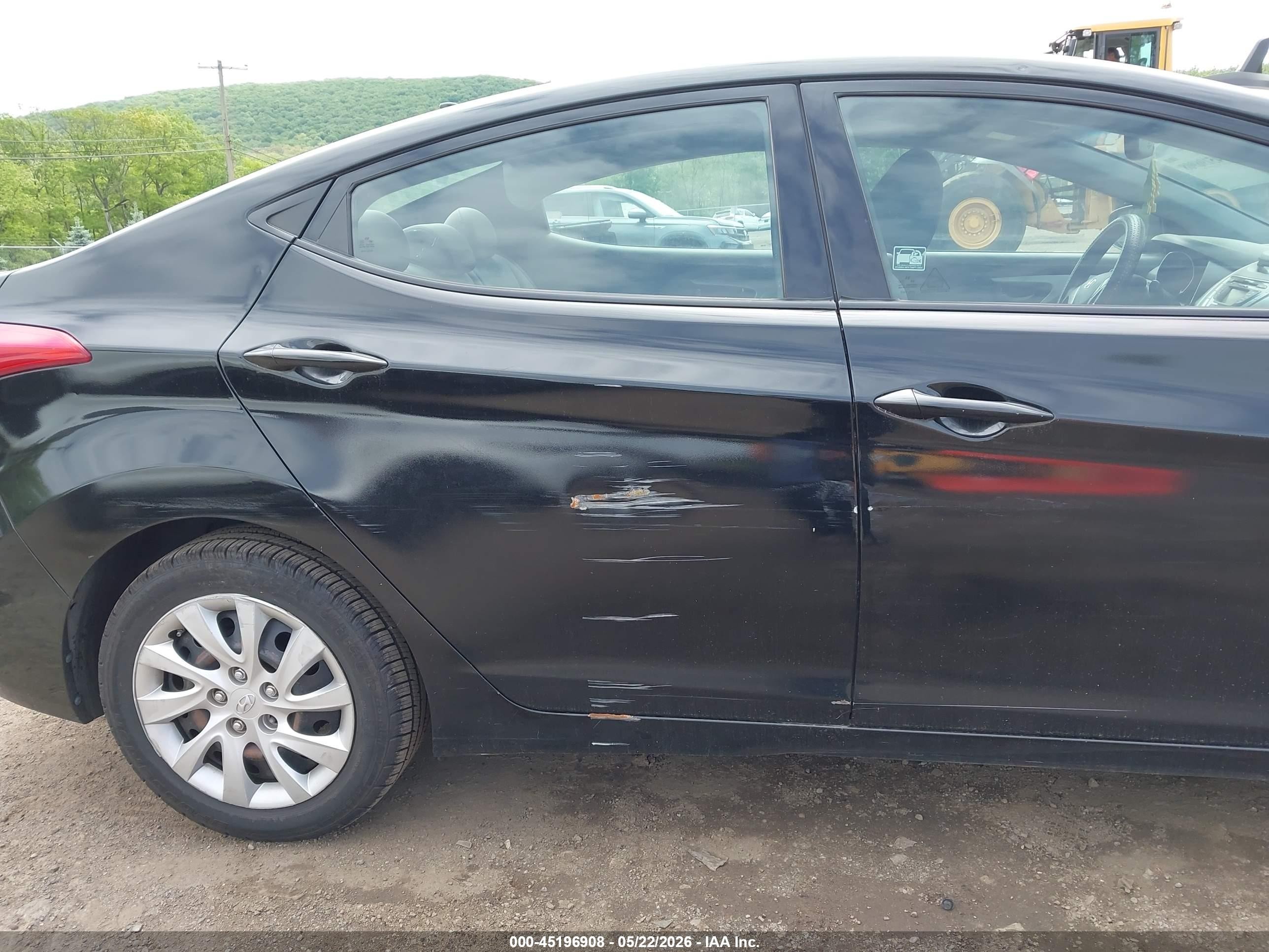 2013 Hyundai Elantra Gls Black vin: 5NPDH4AE0DH205676