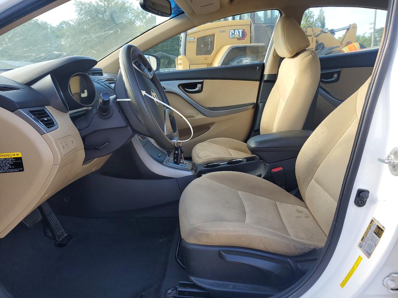 2013 Hyundai Elantra Gls White vin: 5NPDH4AE0DH206911