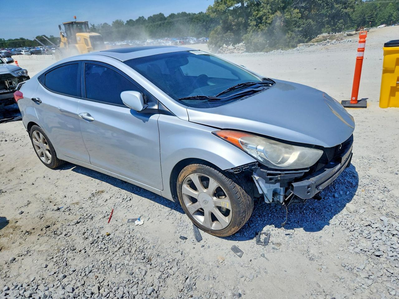 2013 Hyundai Elantra Limited Silver vin: 5NPDH4AE0DH209257