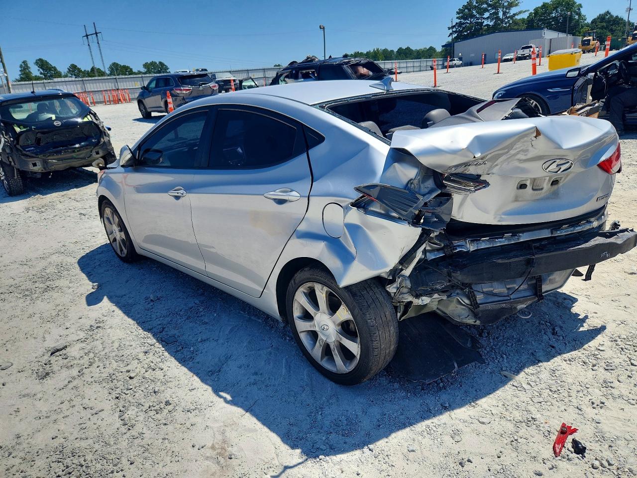 2013 Hyundai Elantra Limited Silver vin: 5NPDH4AE0DH209257