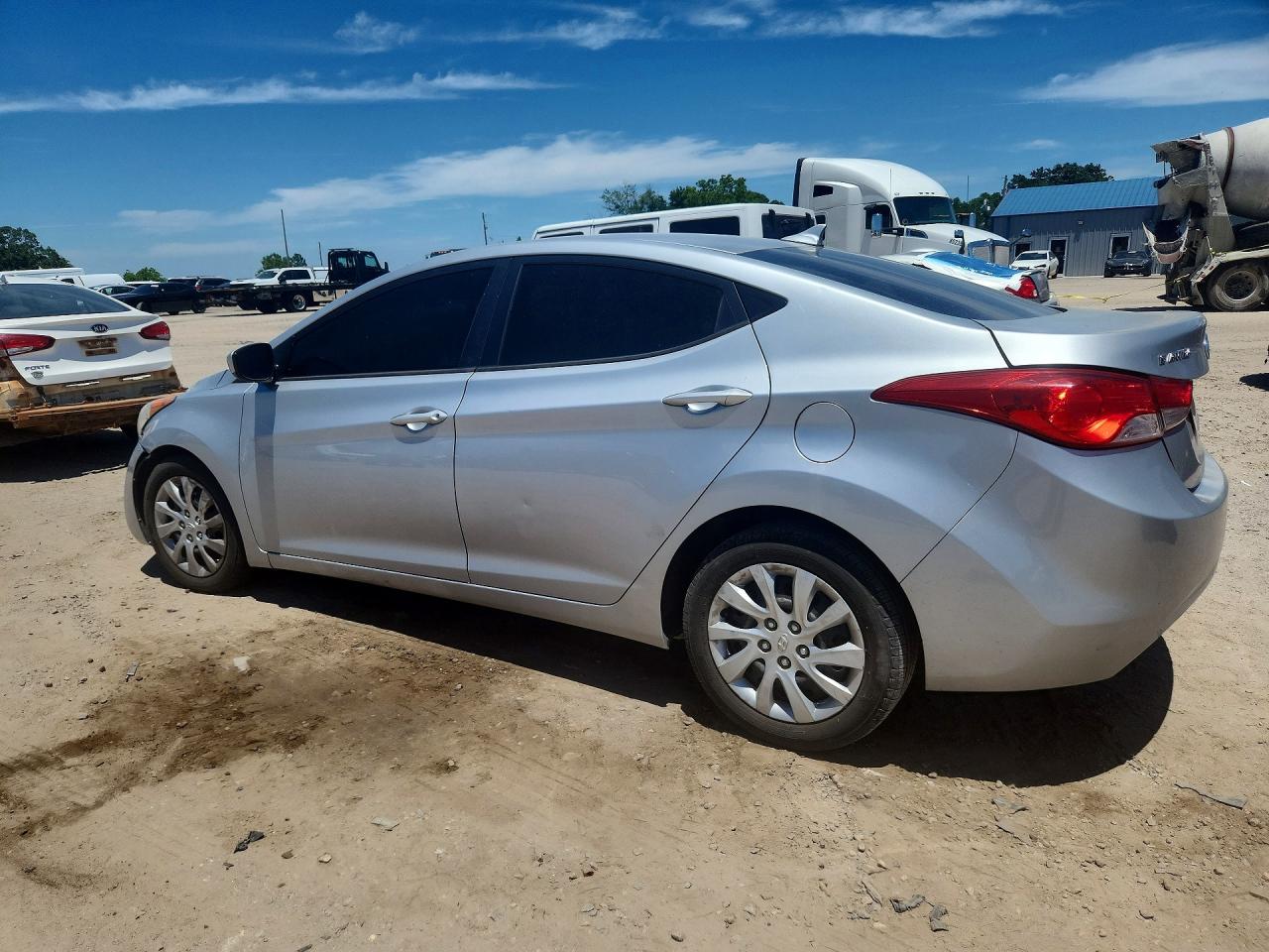 2013 Hyundai Elantra Gls Silver vin: 5NPDH4AE0DH212496