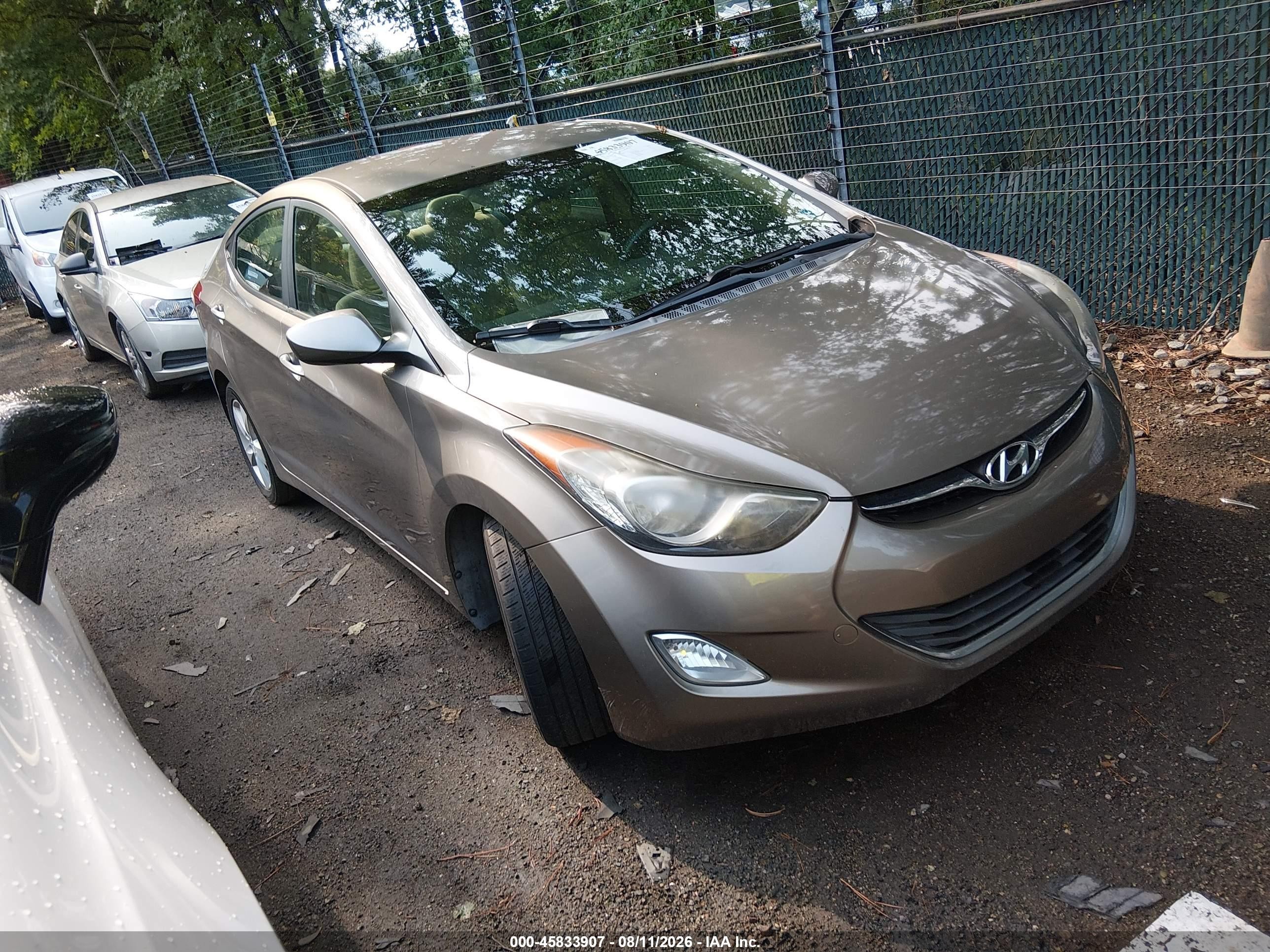 2013 Hyundai Elantra Gls Gold vin: 5NPDH4AE0DH223028