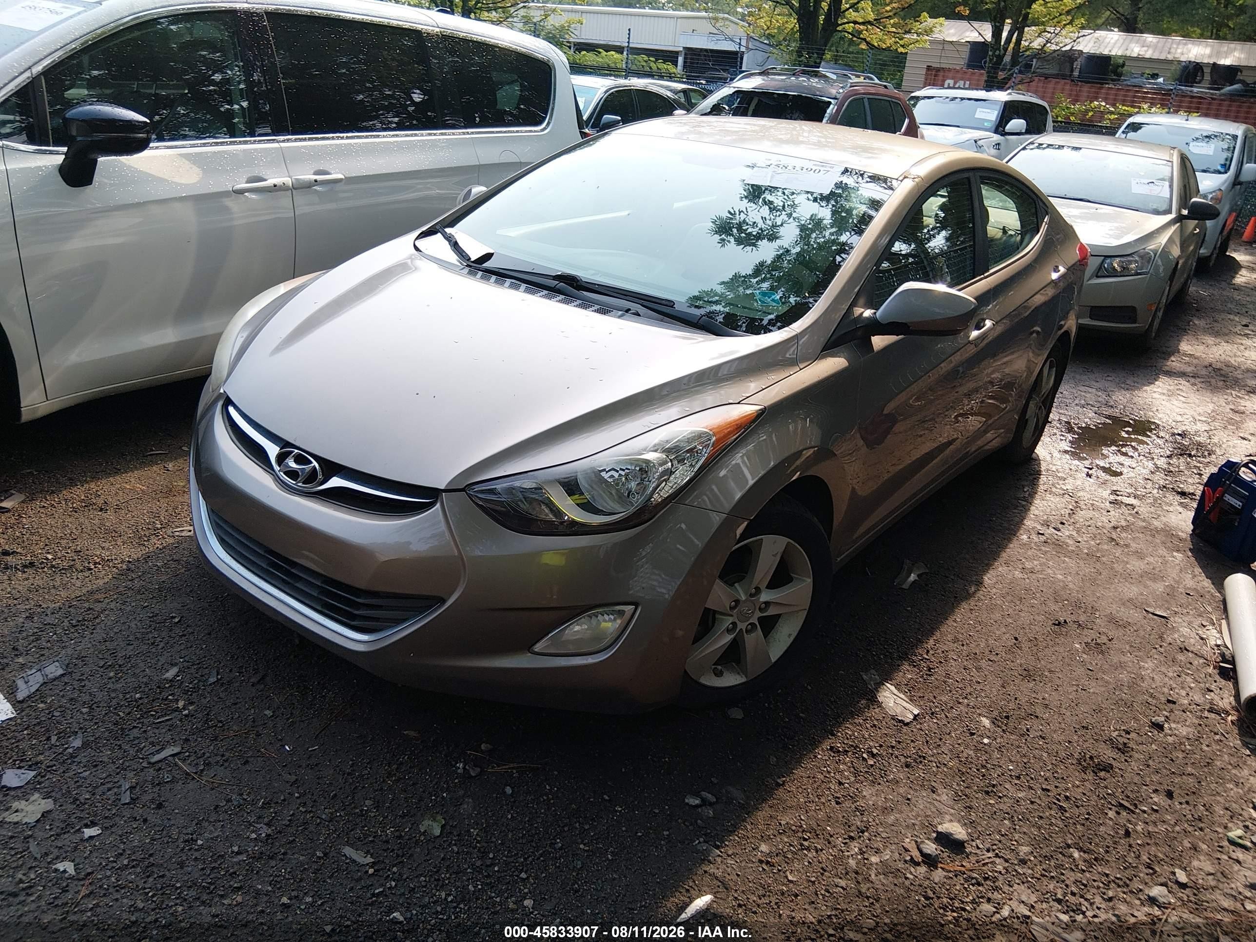 2013 Hyundai Elantra Gls Gold vin: 5NPDH4AE0DH223028