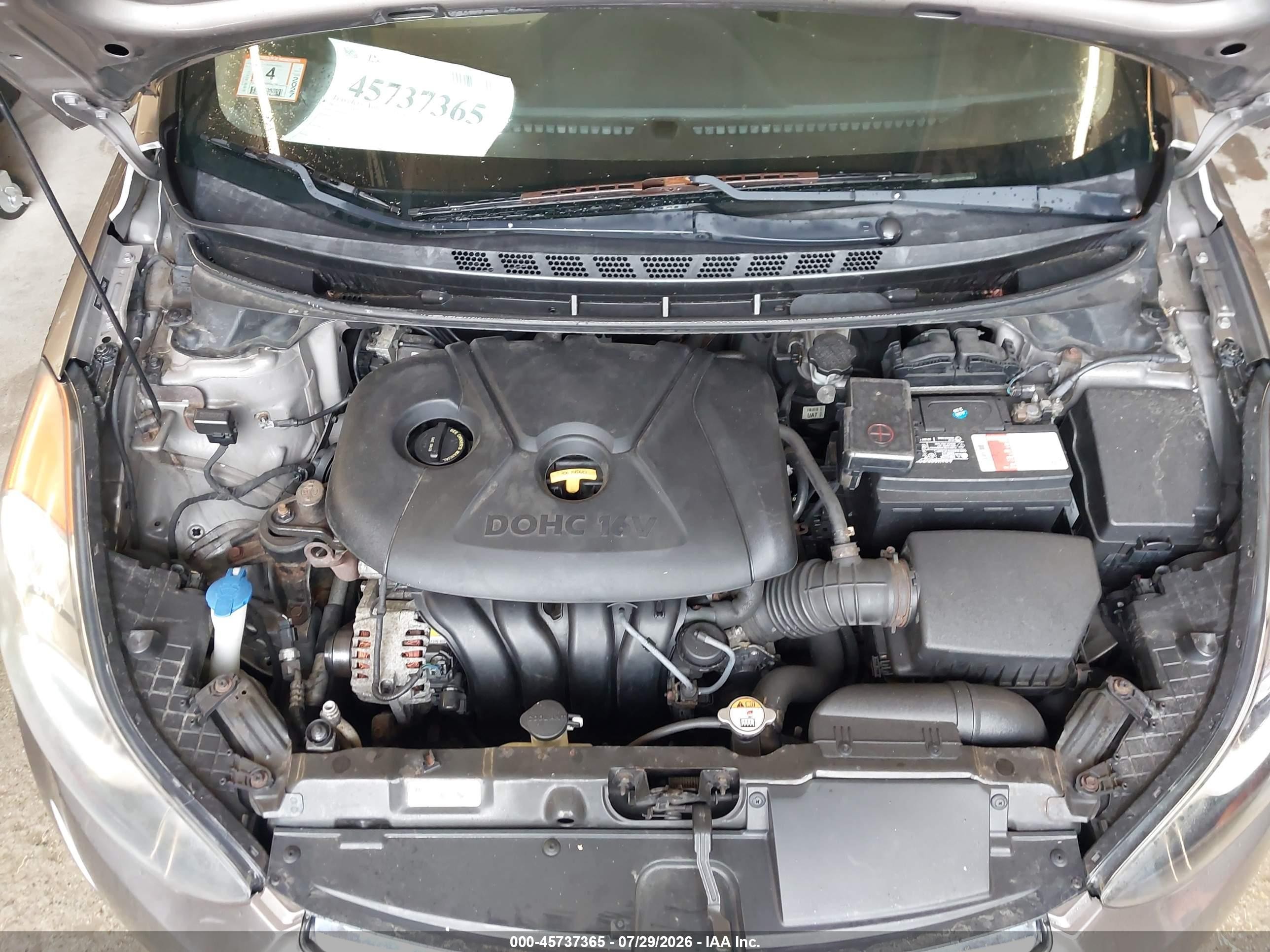 2013 Hyundai Elantra Gls Желто-коричневый vin: 5NPDH4AE0DH224664