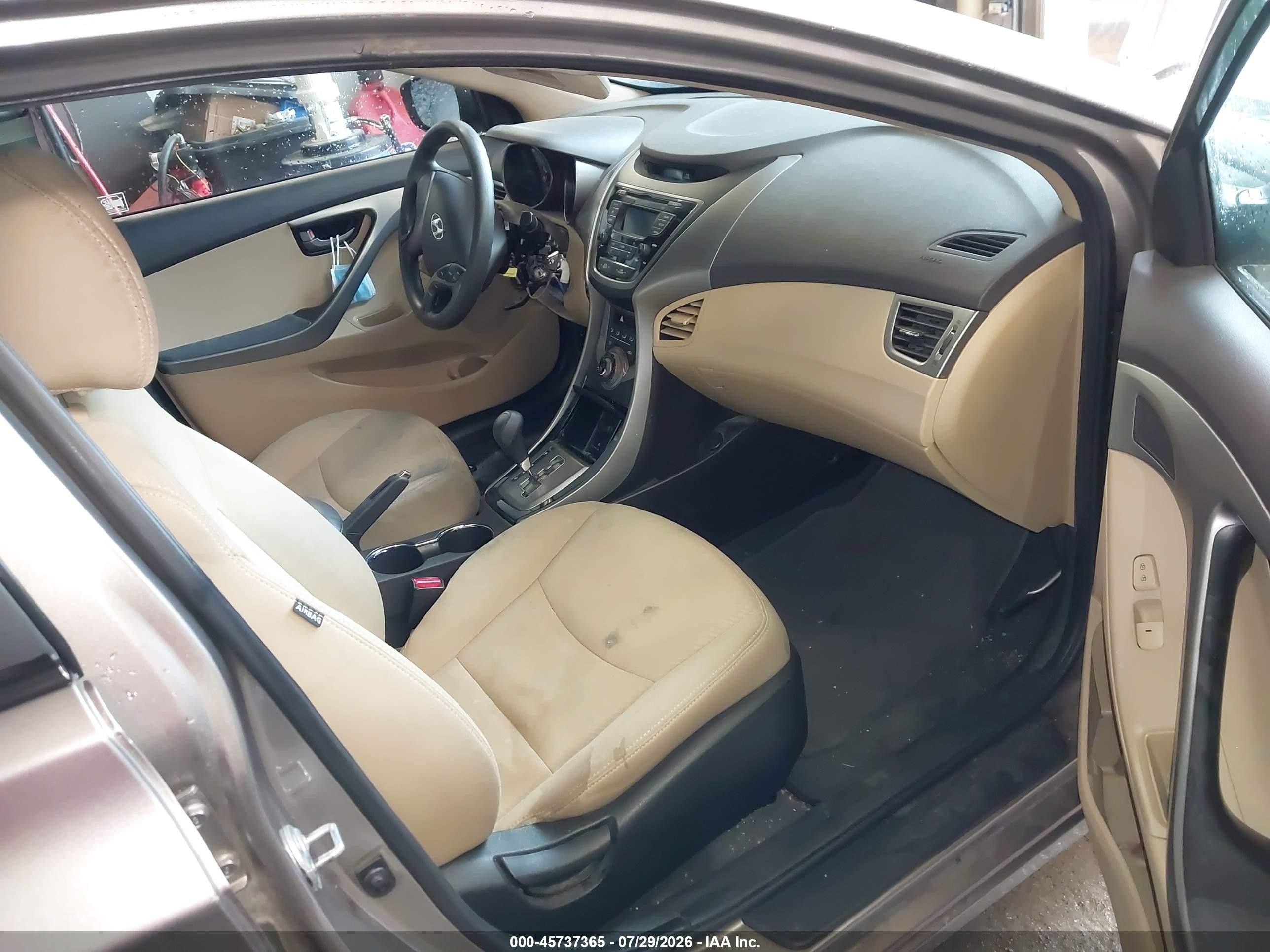 2013 Hyundai Elantra Gls Желто-коричневый vin: 5NPDH4AE0DH224664