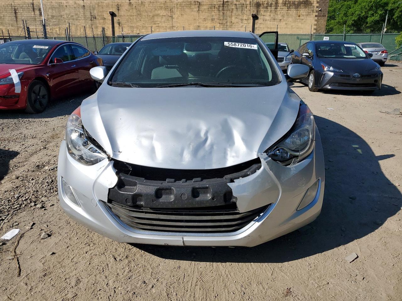 2013 Hyundai Elantra Gls Silver vin: 5NPDH4AE0DH228715