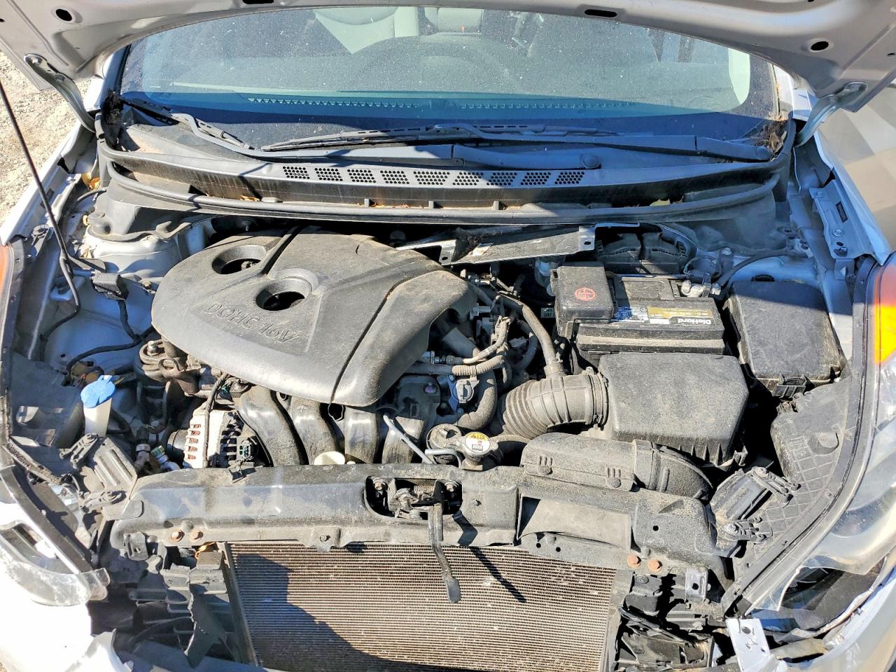 2013 Hyundai Elantra Gls Silver vin: 5NPDH4AE0DH228715