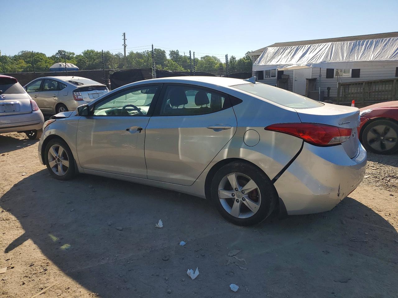 2013 Hyundai Elantra Gls Silver vin: 5NPDH4AE0DH228715