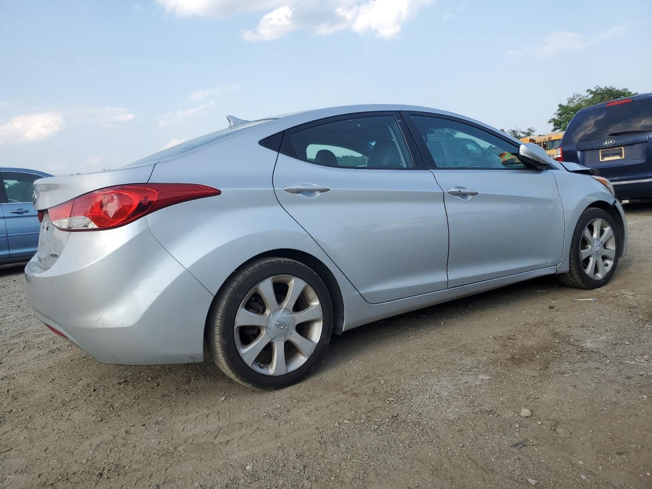 2013 Hyundai Elantra Gls Silver vin: 5NPDH4AE0DH230173