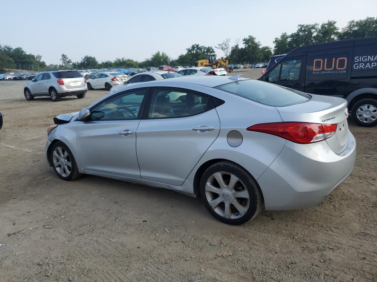2013 Hyundai Elantra Gls Silver vin: 5NPDH4AE0DH230173