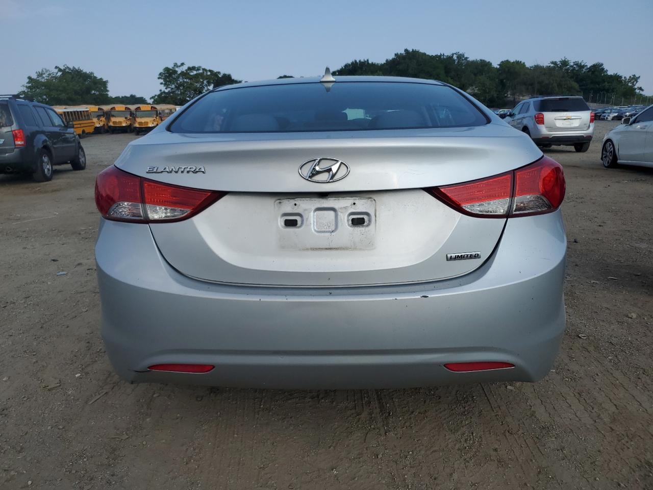 2013 Hyundai Elantra Gls Silver vin: 5NPDH4AE0DH230173