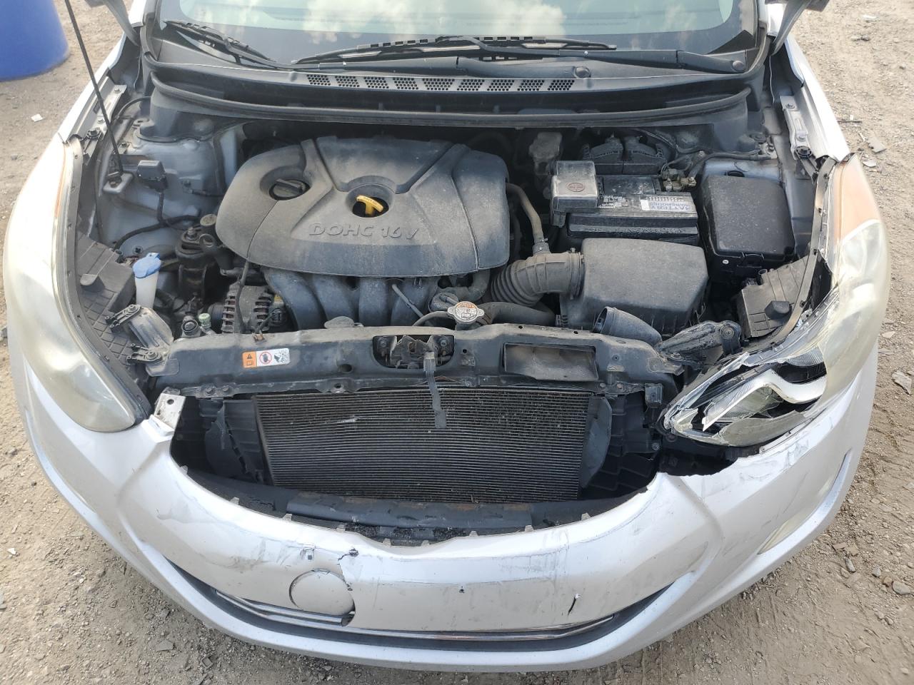 2013 Hyundai Elantra Gls Silver vin: 5NPDH4AE0DH230173