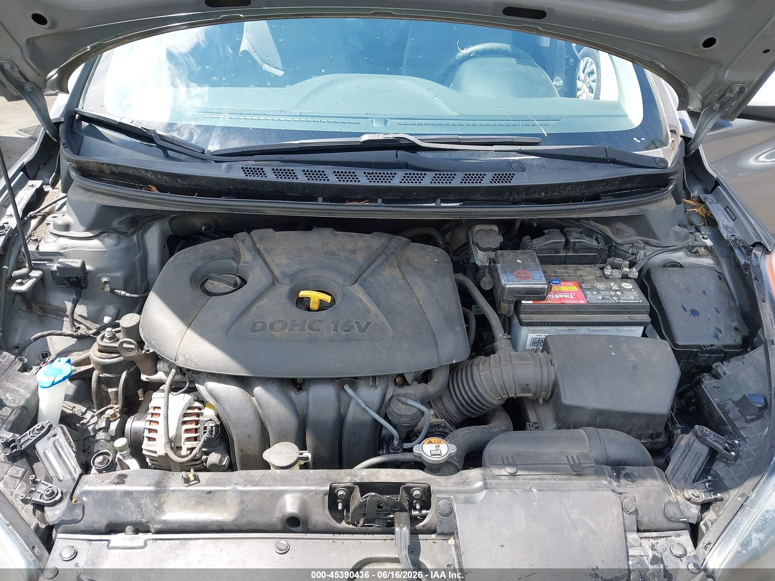 2013 Hyundai Elantra Gls Gray vin: 5NPDH4AE0DH233039