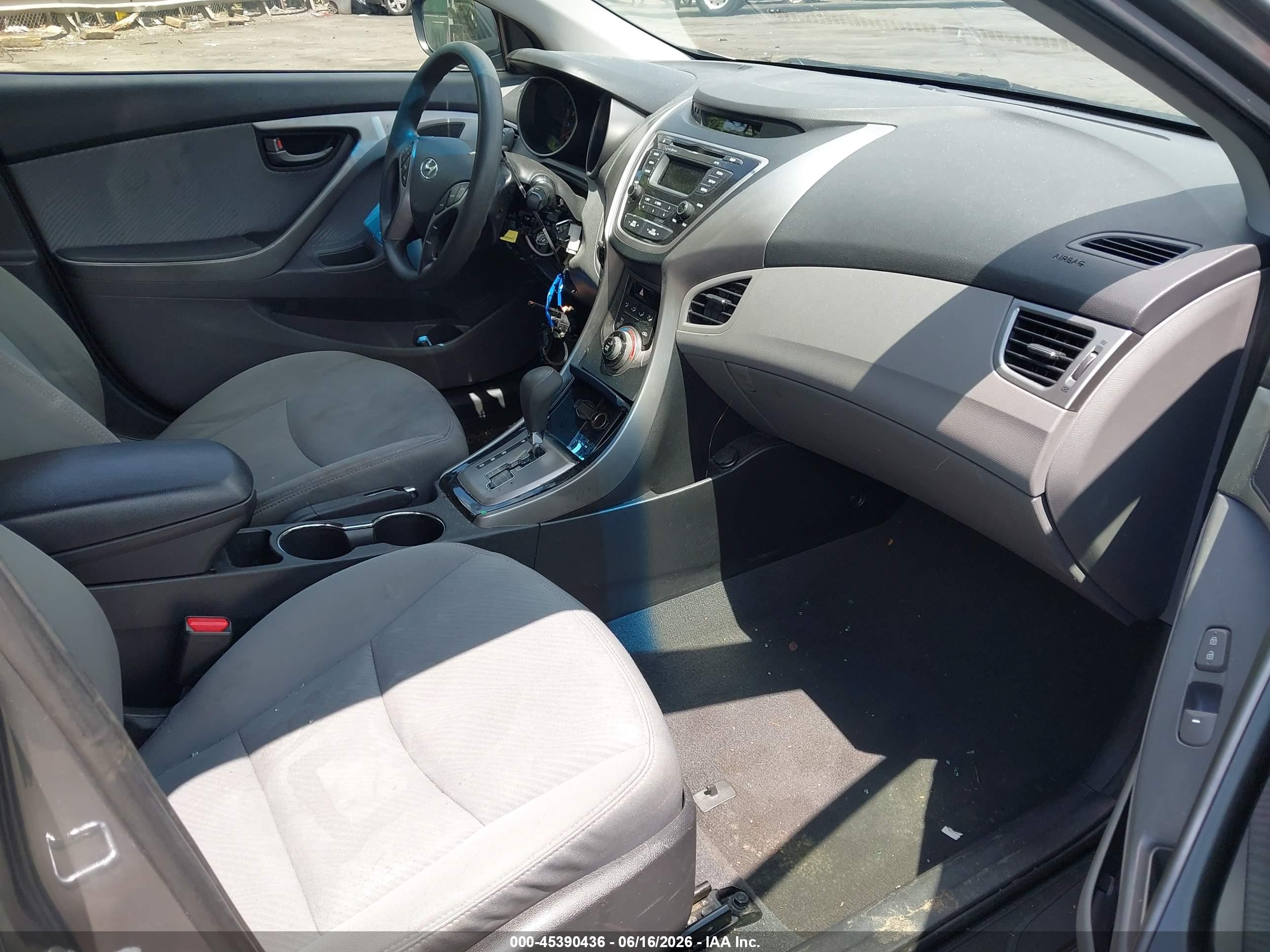 2013 Hyundai Elantra Gls Gray vin: 5NPDH4AE0DH233039
