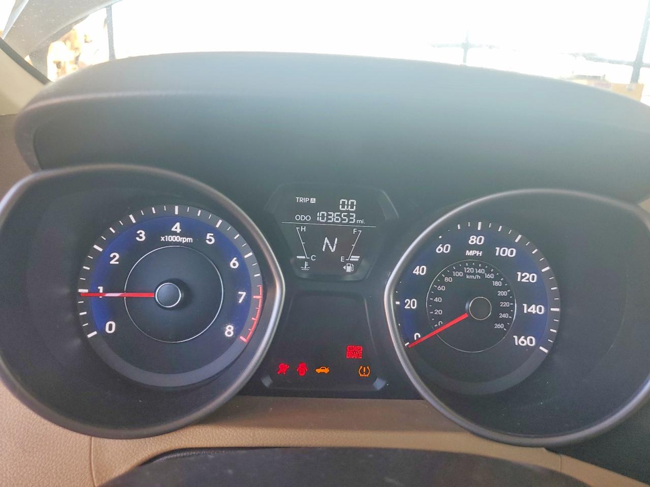 2013 Hyundai Elantra Gls Tan vin: 5NPDH4AE0DH237219