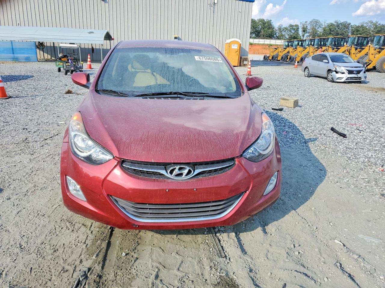 2013 Hyundai Elantra Gls Burgundy vin: 5NPDH4AE0DH237866