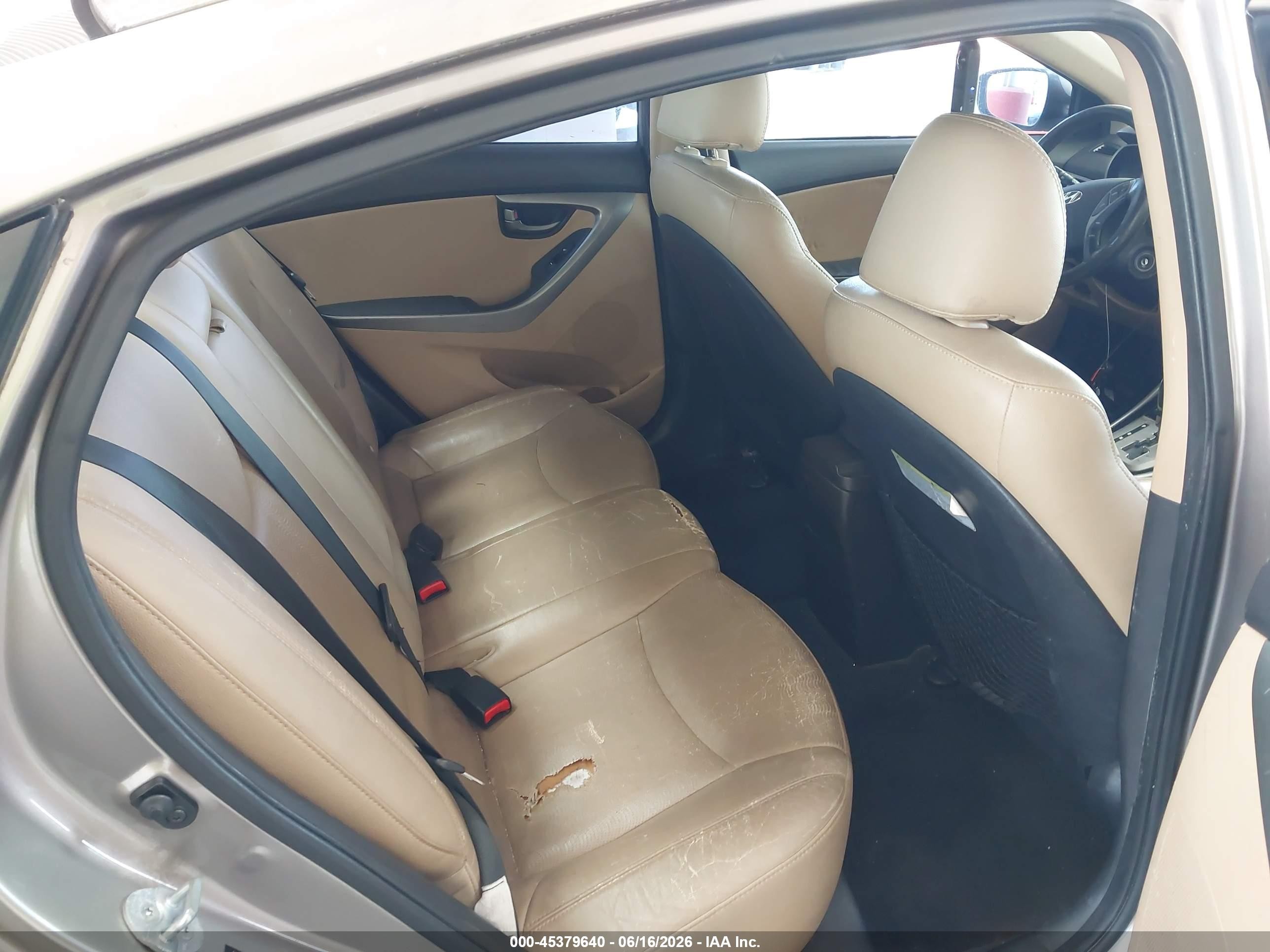 2013 Hyundai Elantra Limited Brown vin: 5NPDH4AE0DH240511