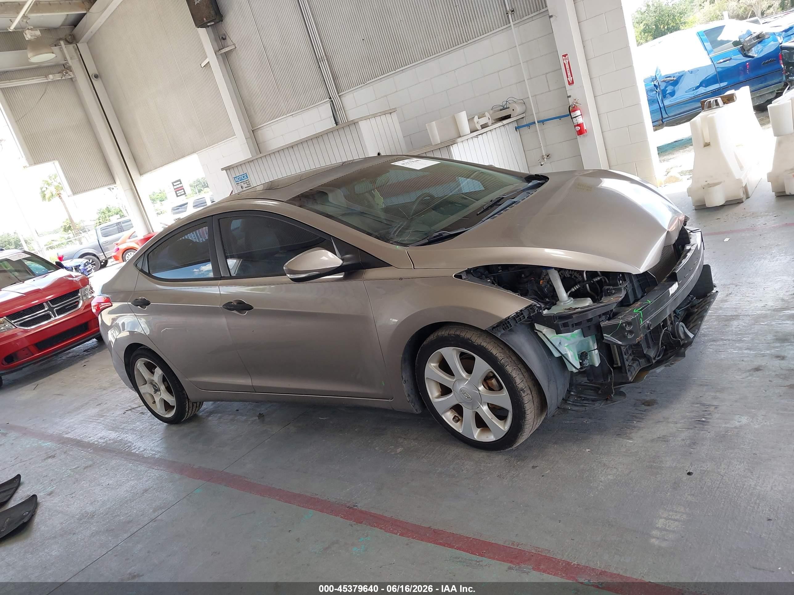 2013 Hyundai Elantra Limited Brown vin: 5NPDH4AE0DH240511