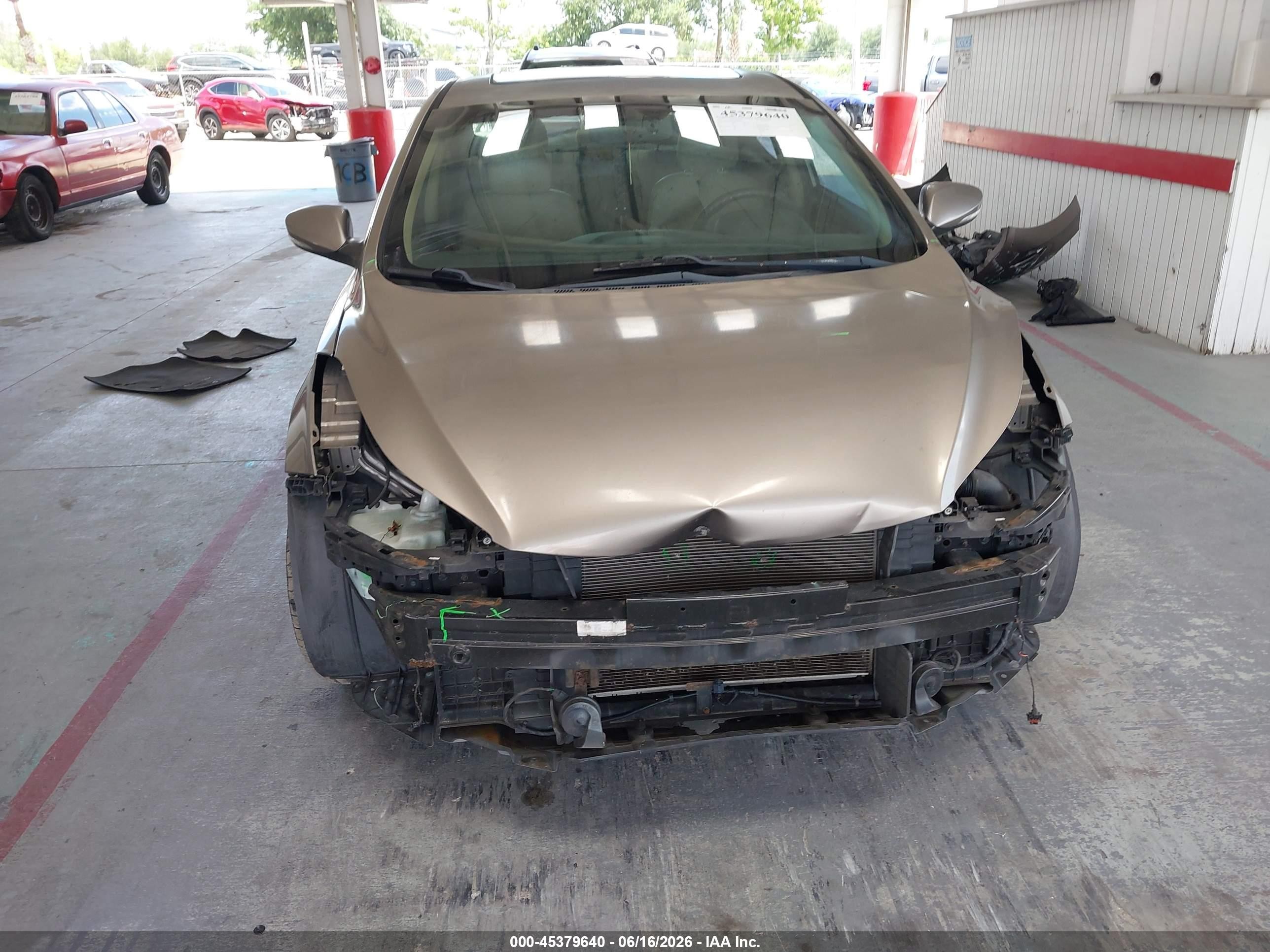 2013 Hyundai Elantra Limited Brown vin: 5NPDH4AE0DH240511