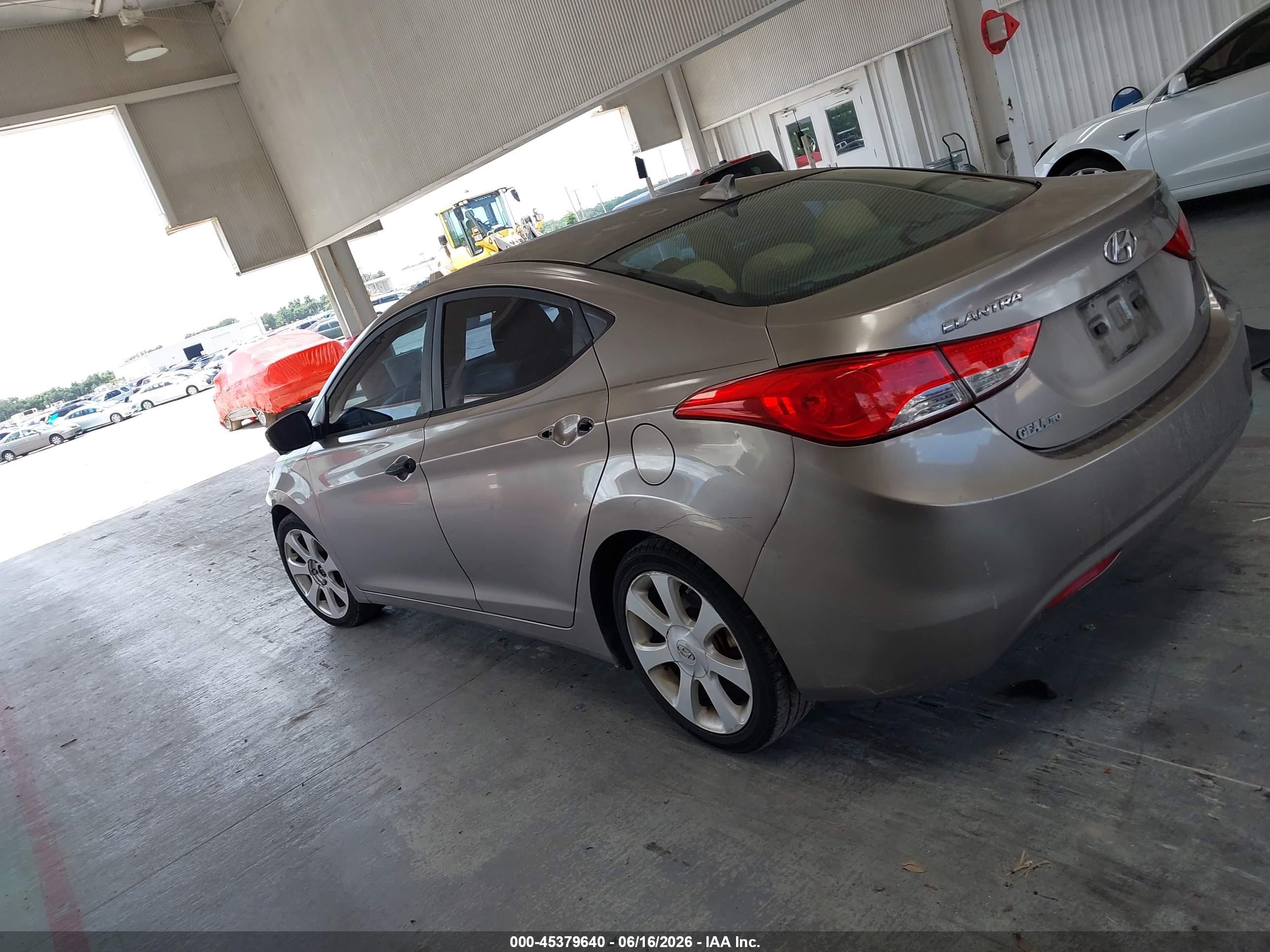 2013 Hyundai Elantra Limited Brown vin: 5NPDH4AE0DH240511